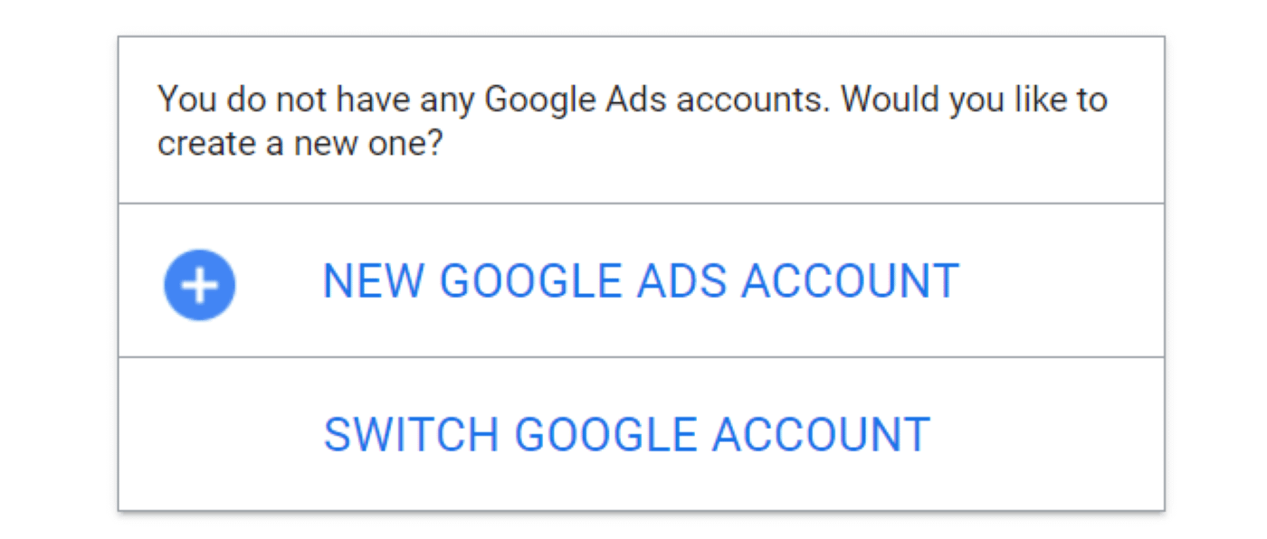 创建 Google Ads 帐户