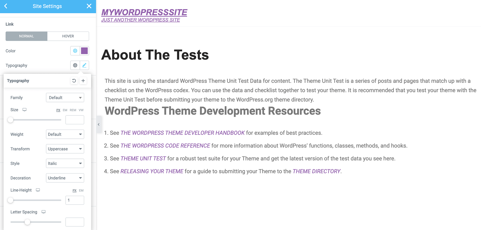 如何使用 Neve 主题更改 WordPress 中的链接颜色。