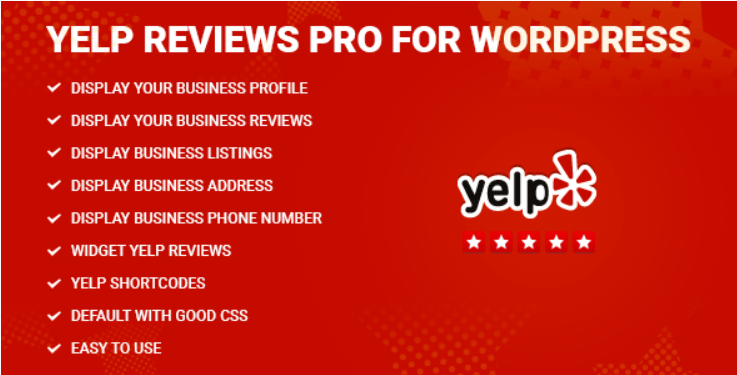 yelp 評論 pro WordPress Yelp 插件