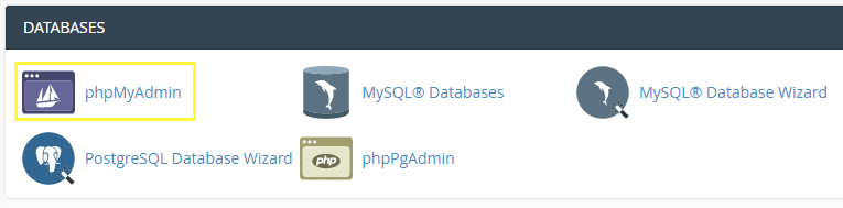 phpMyAdmin 工具。