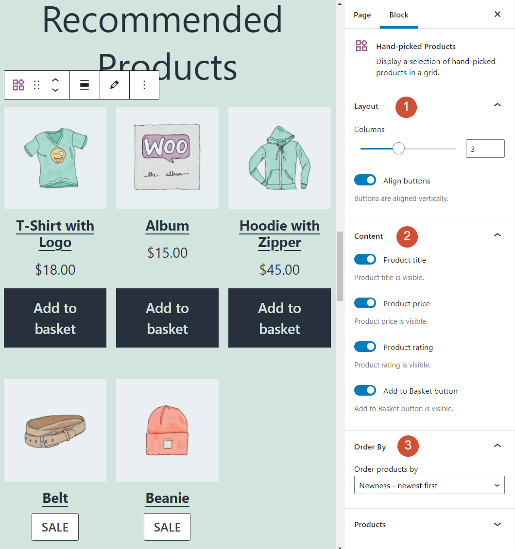 how-to-use-the-hand-picked-products-woocommerce-block-4 如何使用精选产品 WooCommerce Block