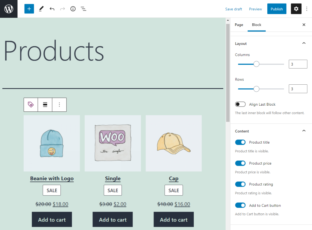 how-to-use-the-on-sale-products-woocommerce-block-1 如何使用特价产品 WooCommerce Block