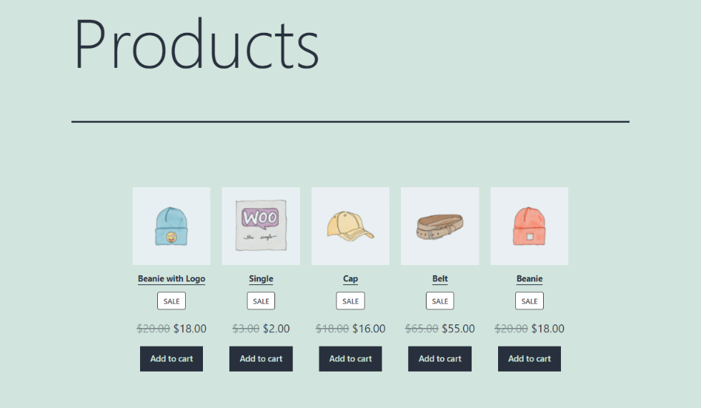 how-to-use-the-on-sale-products-woocommerce-block-5 如何使用特價產品 WooCommerce Block