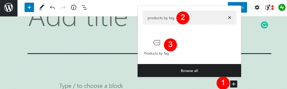 how-to-use-the-product-by-tag-woocommerce-block 如何使用标签 WooCommerce Block 的产品