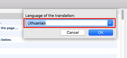 選擇將您的主題翻譯為的語言