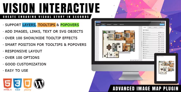 Vision Interactive  - 用於WordPress的圖像映射生成器